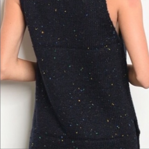 NWT Sleeveless Confetti Knit Sweater Top - Picture 2 of 5